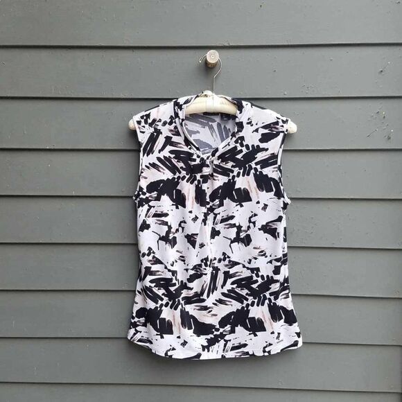 Tahari Black White Knotted Shell size Large - Picture 10 of 10